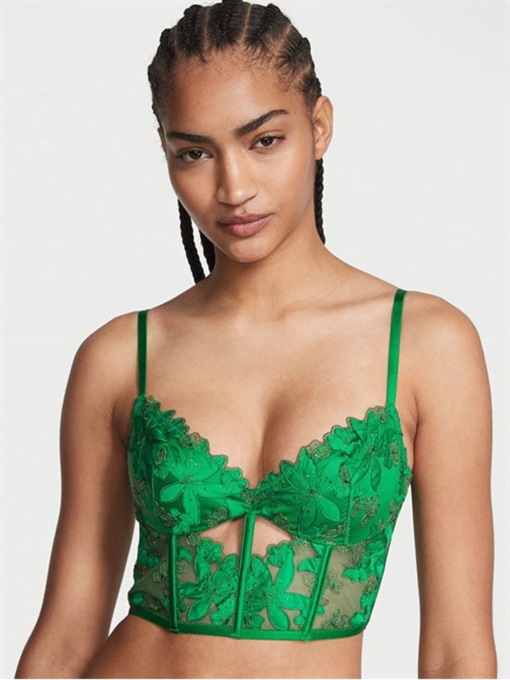 Victoria’s Secret Ziggy Glam Embroidery Corset Top